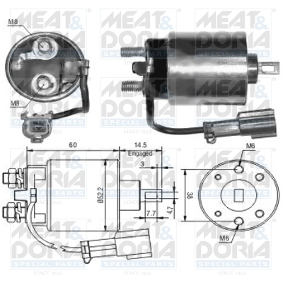 Solenoid Switch, starter
